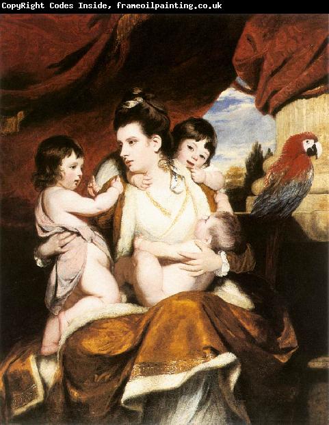 REYNOLDS, Sir Joshua Lady Cockburn and her Three Eldest Sons dy